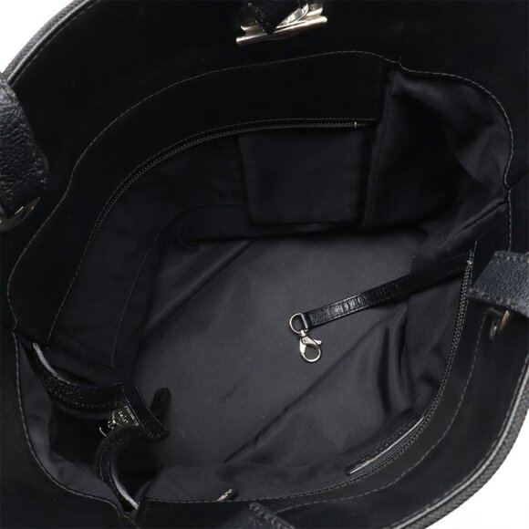 CHANEL Black Coated Canvas Shoulder Bag - Picture 7 of 10
